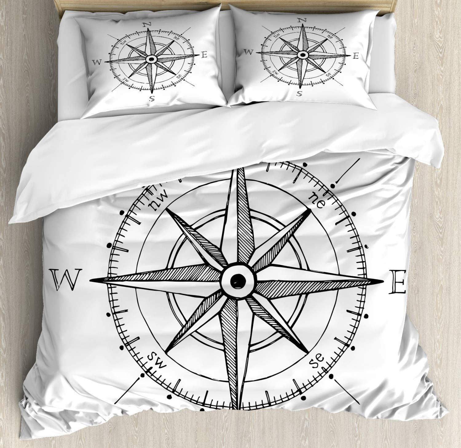 imageAmbesonne Christmas Duvet Cover Set Watercolor Christmas Theme Fir Trees Abstract Silhouettes Illustration Decorative 3 Piece Bedding Set with 2 Pillow Shams Queen Size Green SeafoamOff White