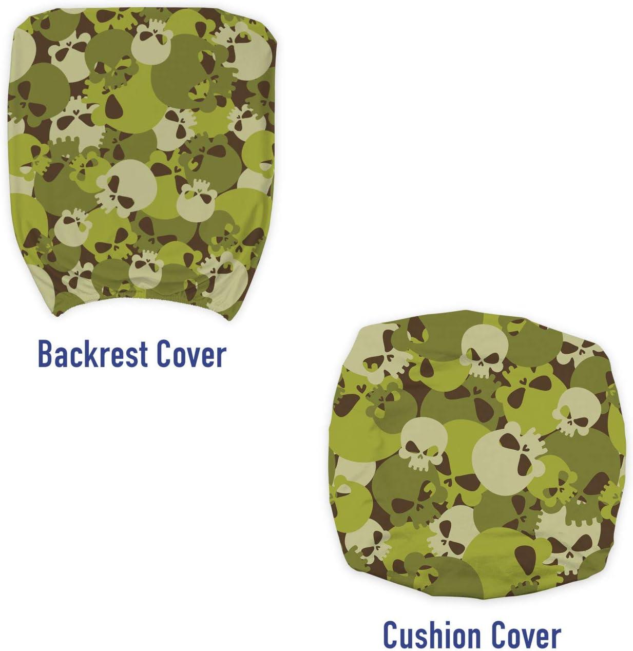 imageAmbesonne Christmas Office Chair Cover Colorful Christmas Balls Different Retro Pattern Holiday Celebration Stretchable Decorative Universal Size High Back Printed Slipcover Blue Grey Purple YellowGreen Beige
