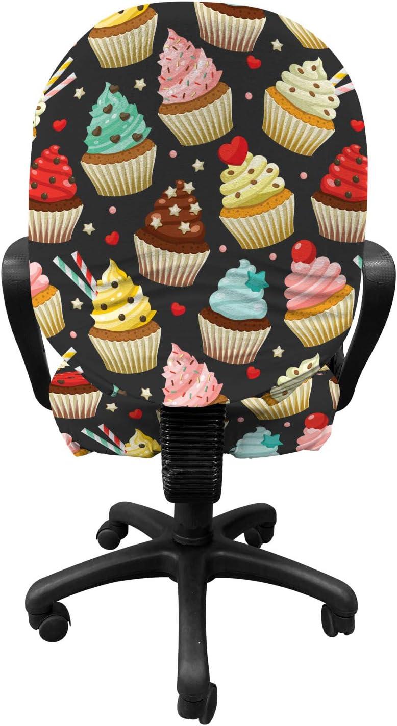 imageAmbesonne Christmas Office Chair Cover Colorful Christmas Balls Different Retro Pattern Holiday Celebration Stretchable Decorative Universal Size High Back Printed Slipcover Blue Grey Purple YellowGrey Red