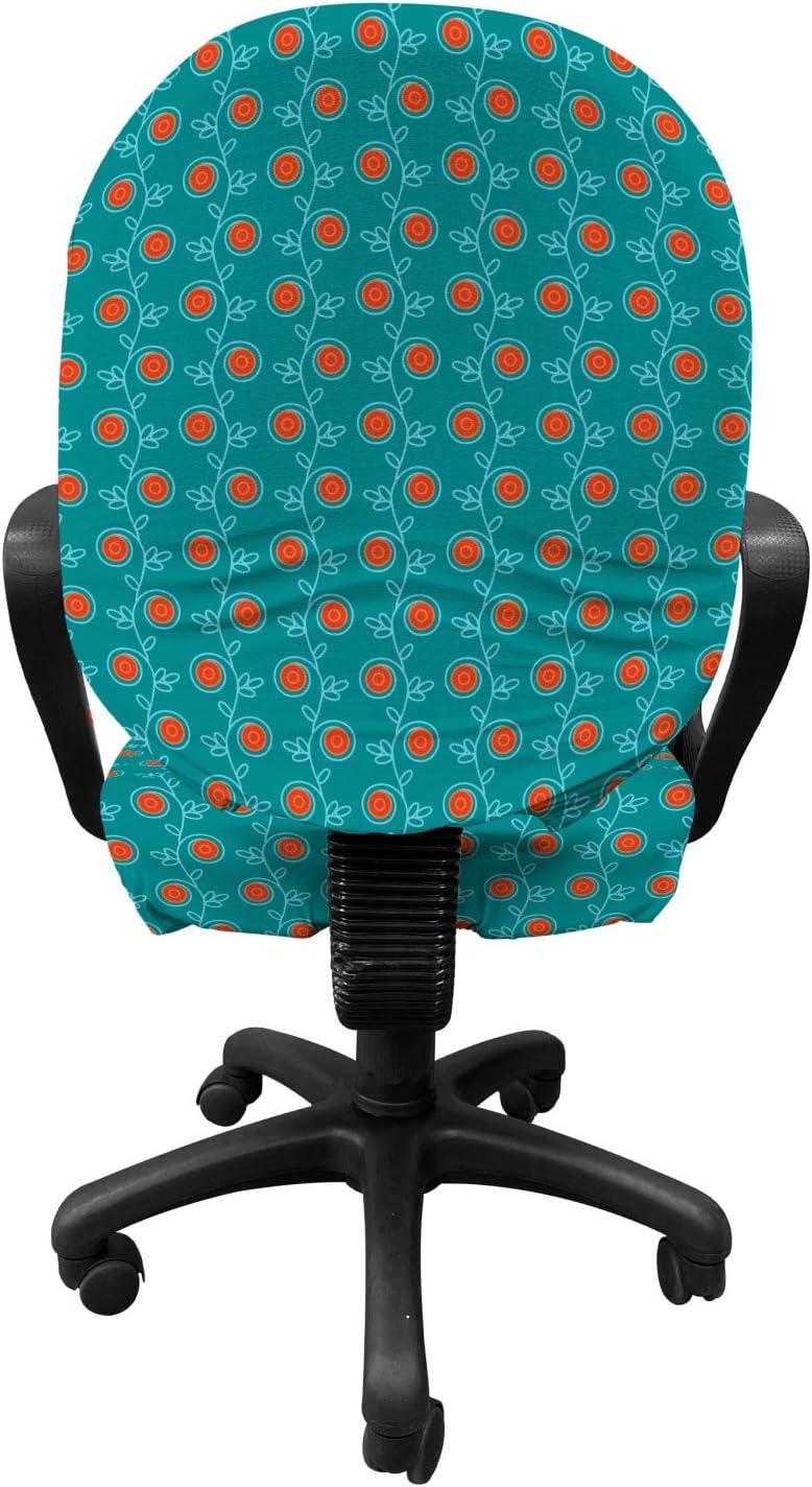 imageAmbesonne Christmas Office Chair Cover Colorful Christmas Balls Different Retro Pattern Holiday Celebration Stretchable Decorative Universal Size High Back Printed Slipcover Blue Grey Purple YellowOrange Teal