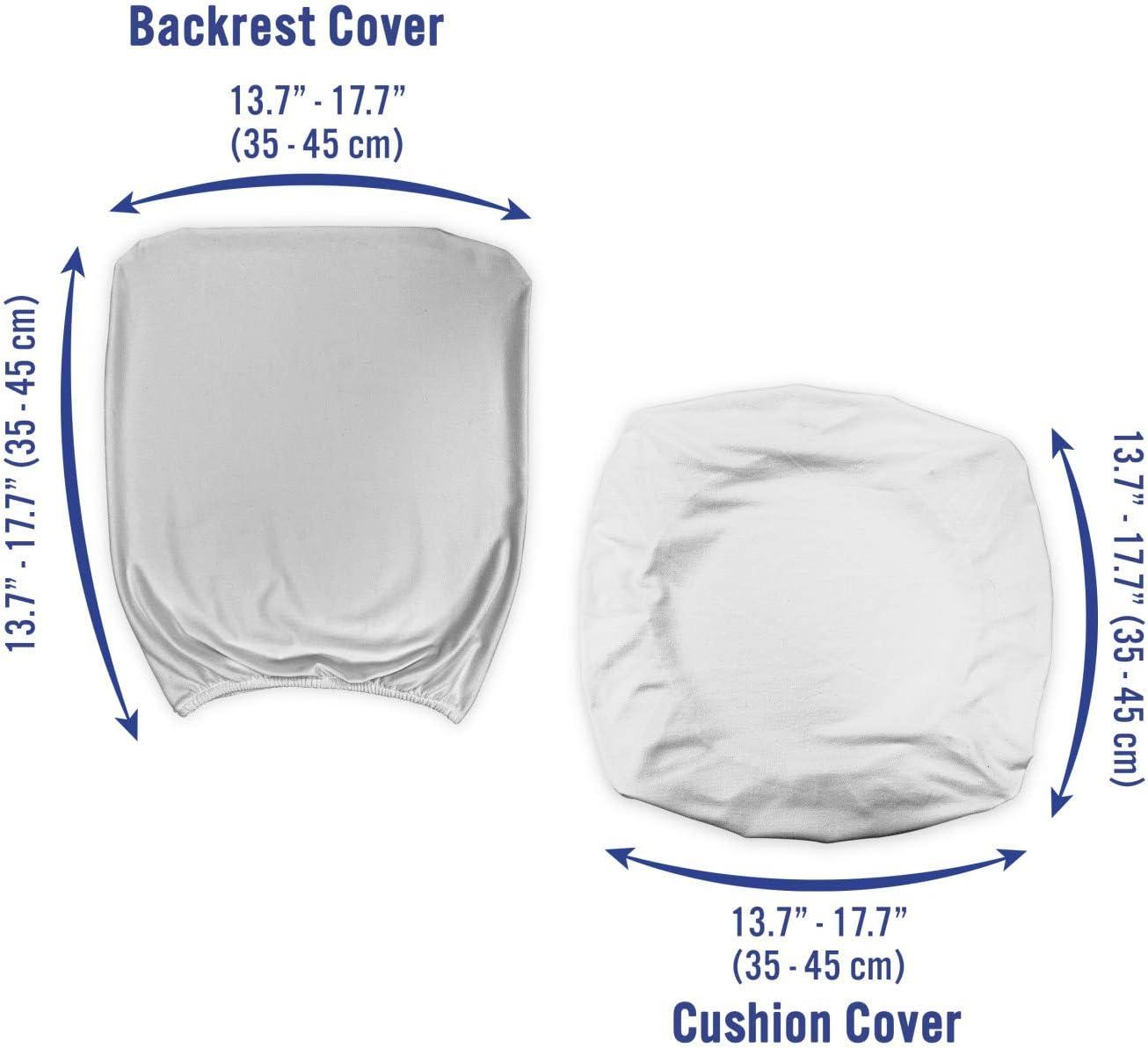 imageAmbesonne Christmas Office Chair Cover Colorful Christmas Balls Different Retro Pattern Holiday Celebration Stretchable Decorative Universal Size High Back Printed Slipcover Blue Grey Purple YellowOrange