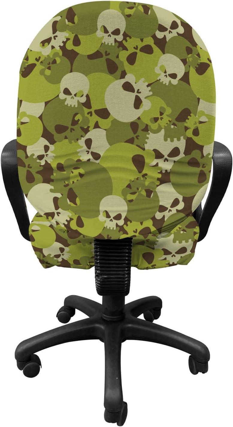 imageAmbesonne Christmas Office Chair Cover Colorful Christmas Balls Different Retro Pattern Holiday Celebration Stretchable Decorative Universal Size High Back Printed Slipcover Blue Grey Purple YellowGreen Beige