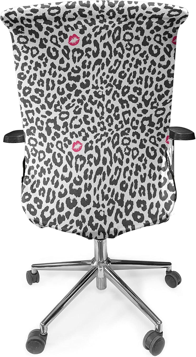 imageAmbesonne Christmas Office Chair Cover Colorful Christmas Balls Different Retro Pattern Holiday Celebration Stretchable Decorative Universal Size High Back Printed Slipcover Blue Grey Purple YellowGrey Pink