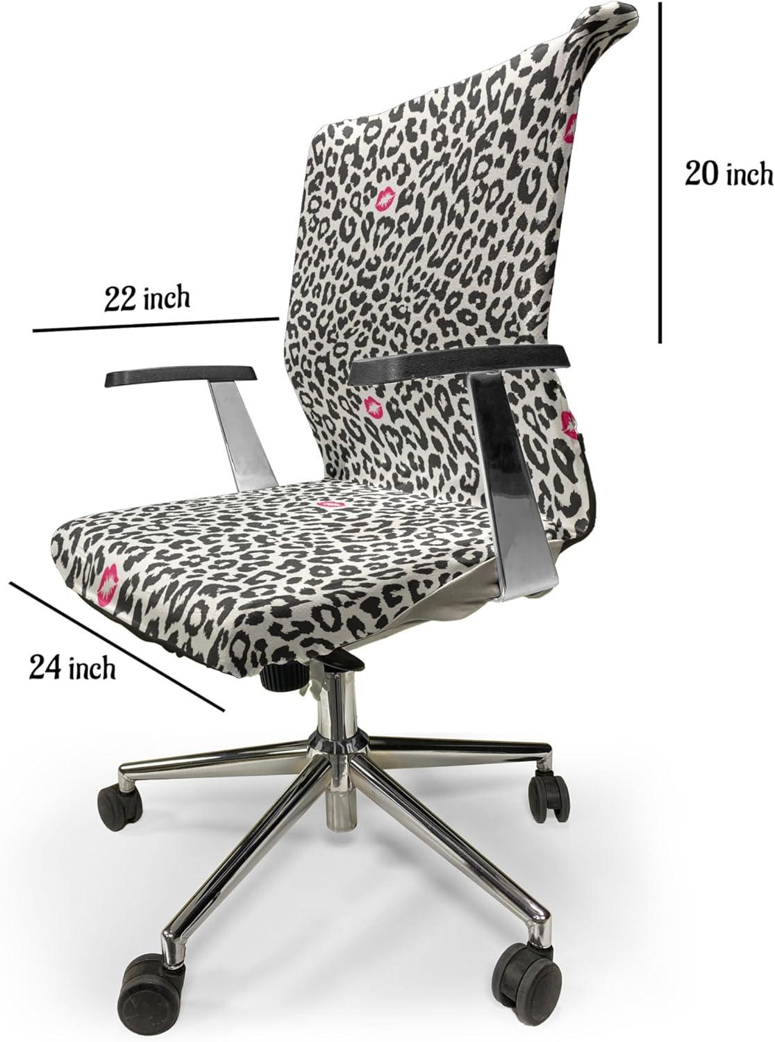 imageAmbesonne Christmas Office Chair Cover Colorful Christmas Balls Different Retro Pattern Holiday Celebration Stretchable Decorative Universal Size High Back Printed Slipcover Blue Grey Purple YellowGrey Pink
