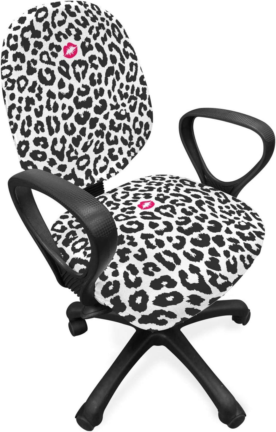 imageAmbesonne Christmas Office Chair Cover Colorful Christmas Balls Different Retro Pattern Holiday Celebration Stretchable Decorative Universal Size High Back Printed Slipcover Blue Grey Purple YellowGrey Pink