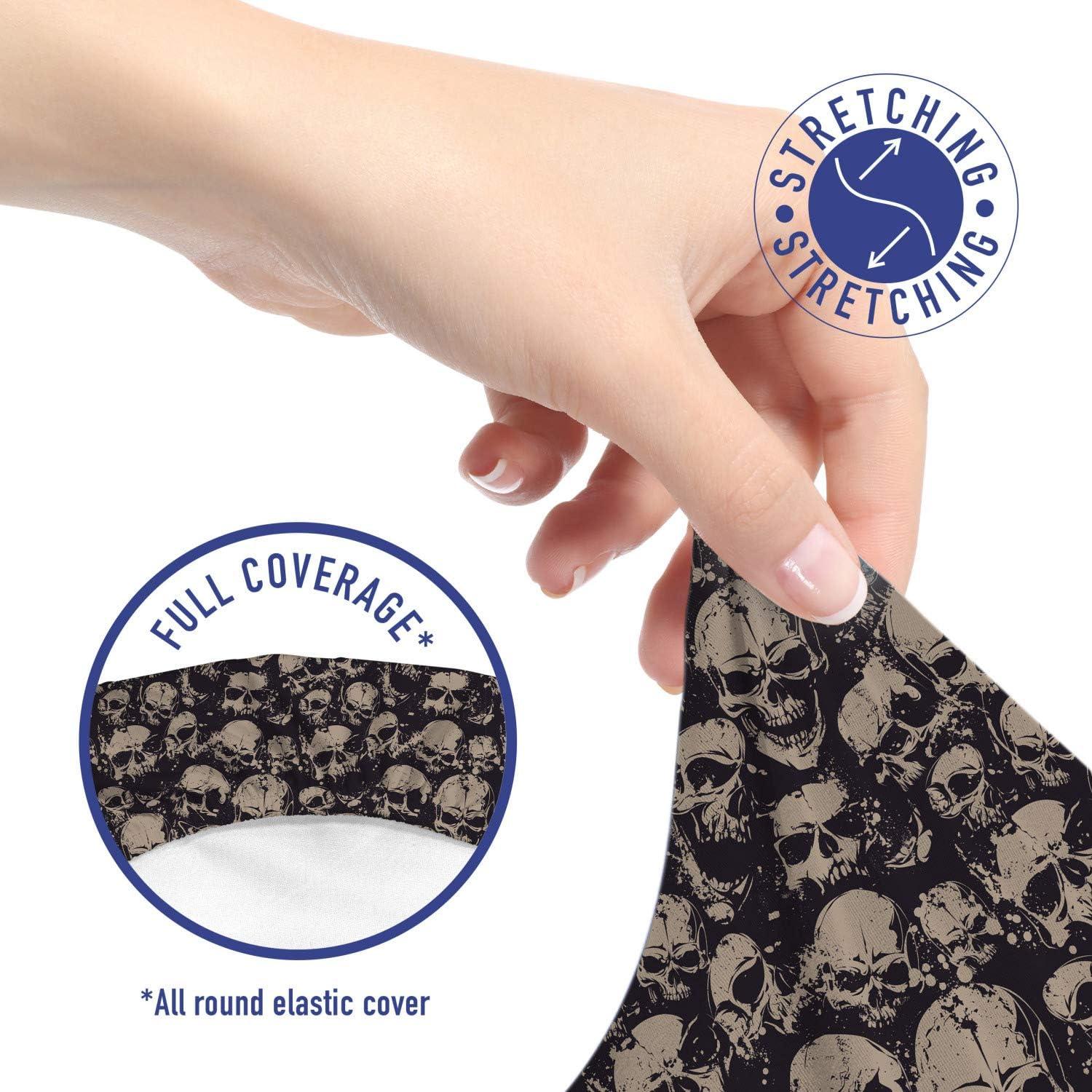 imageAmbesonne Christmas Office Chair Cover Colorful Christmas Balls Different Retro Pattern Holiday Celebration Stretchable Decorative Universal Size High Back Printed Slipcover Blue Grey Purple YellowCharcoal Grey