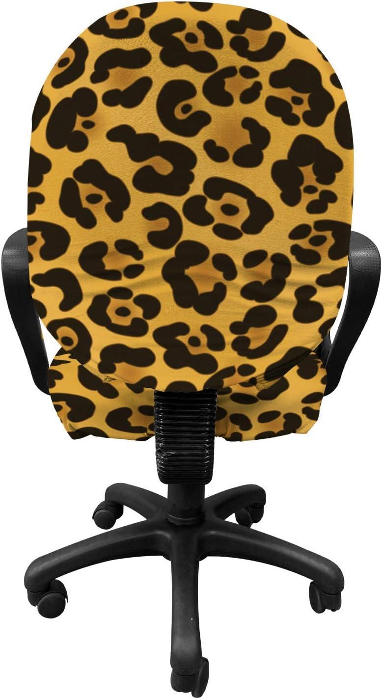 imageAmbesonne Christmas Office Chair Cover Colorful Christmas Balls Different Retro Pattern Holiday Celebration Stretchable Decorative Universal Size High Back Printed Slipcover Blue Grey Purple YellowEarth Yellow Amber