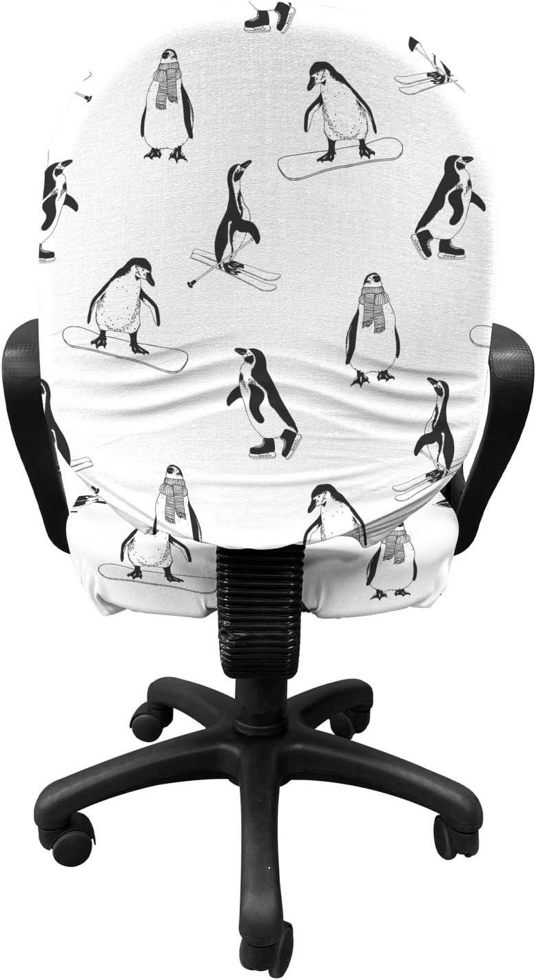 imageAmbesonne Christmas Office Chair Cover Colorful Christmas Balls Different Retro Pattern Holiday Celebration Stretchable Decorative Universal Size High Back Printed Slipcover Blue Grey Purple YellowWhite Black
