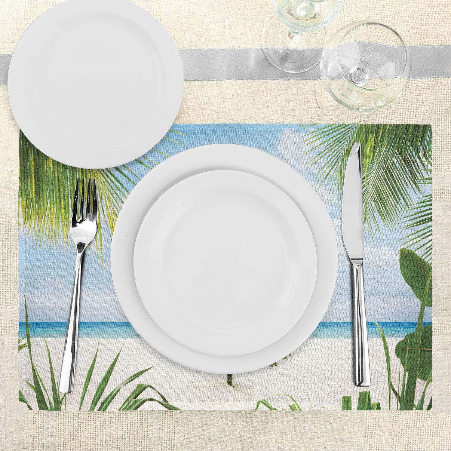 imageAmbesonne Christmas Place Mats Set of 8 Christmas at Countryside Theme Rustic Home Wooden Planks Borders Natural Design Washable Fabric Placemats for Dining Table Placemat 8 pcs Umber GreenGreen Cream
