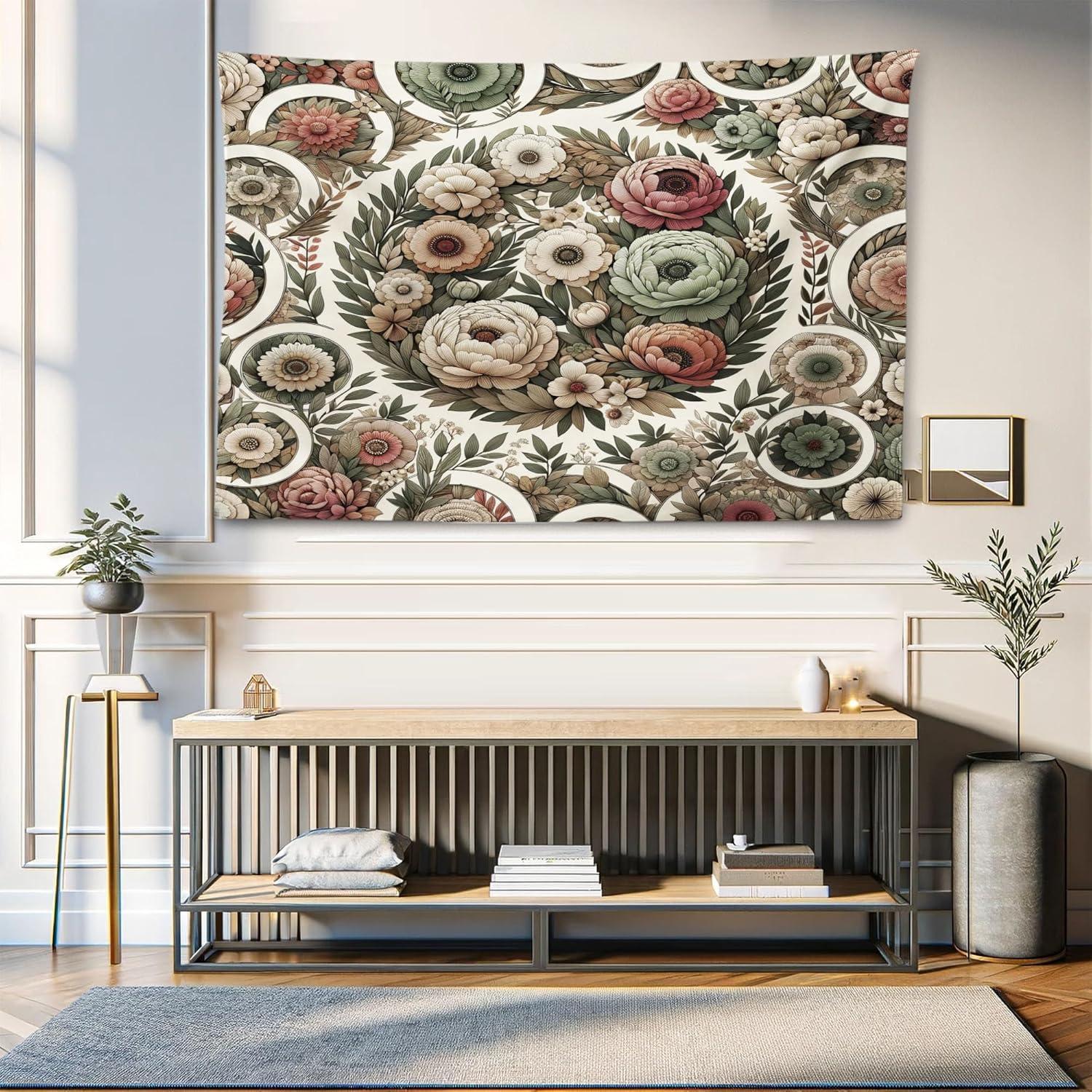 imageAmbesonne Christmas Tapestry Pine Tree with Present Boxes on Snowy Board Xmas at Countryside Theme Wall Hanging for Bedroom Living Room Dorm Decor 40quot X 60quot Green BrownReseda Green Pale Ruby