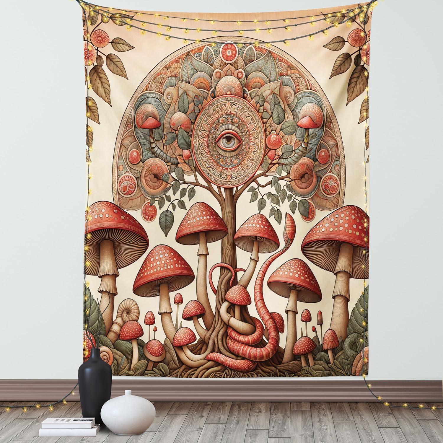 imageAmbesonne Christmas Tapestry Pine Tree with Present Boxes on Snowy Board Xmas at Countryside Theme Wall Hanging for Bedroom Living Room Dorm Decor 40quot X 60quot Green BrownDark Pink Reseda Green