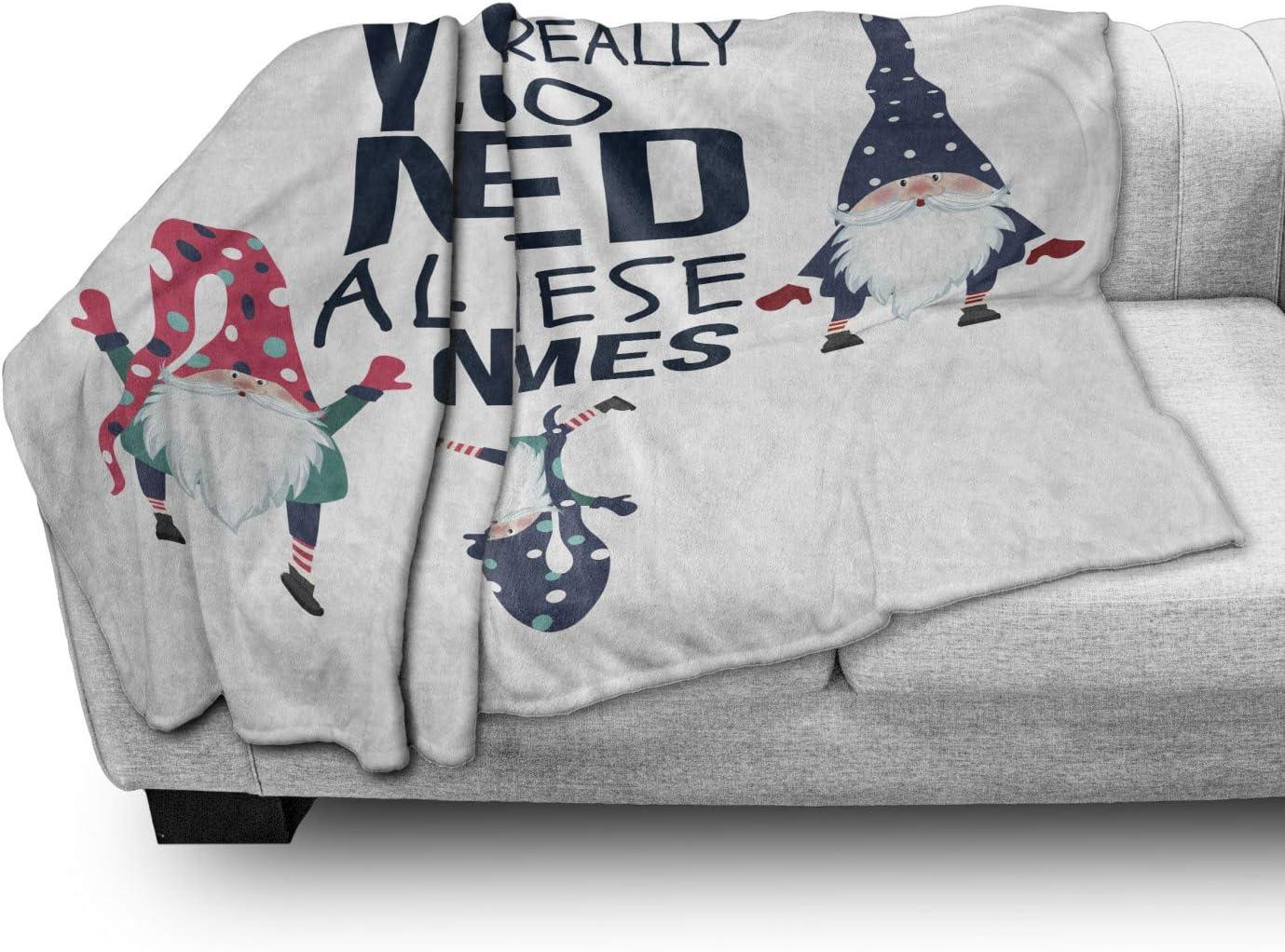 imageAmbesonne Christmas Throw Blanket Xmas Eve Starry Night in Snowy Town with Starry Sky Reindeer and Moon Flannel Fleece Accent Piece Soft Couch Cover for Adults 70quot x 90quot Cocoa Dark Slate BlueBlue Aqua