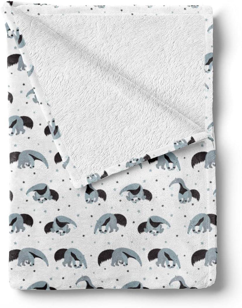 imageAmbesonne Christmas Throw Blanket Xmas Eve Starry Night in Snowy Town with Starry Sky Reindeer and Moon Flannel Fleece Accent Piece Soft Couch Cover for Adults 70quot x 90quot Cocoa Dark Slate BlueBlue Grey