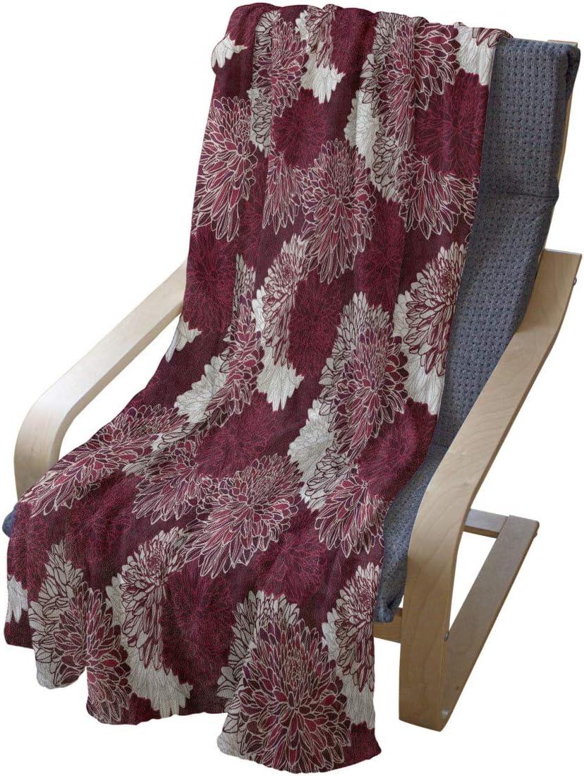 imageAmbesonne Christmas Throw Blanket Xmas Eve Starry Night in Snowy Town with Starry Sky Reindeer and Moon Flannel Fleece Accent Piece Soft Couch Cover for Adults 70quot x 90quot Cocoa Dark Slate BlueMaroon White