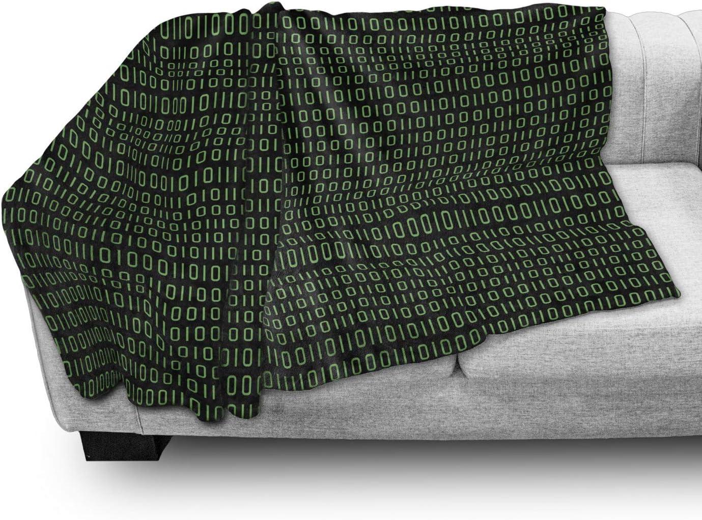 imageAmbesonne Christmas Throw Blanket Xmas Eve Starry Night in Snowy Town with Starry Sky Reindeer and Moon Flannel Fleece Accent Piece Soft Couch Cover for Adults 70quot x 90quot Cocoa Dark Slate BlueGrey Charcoal