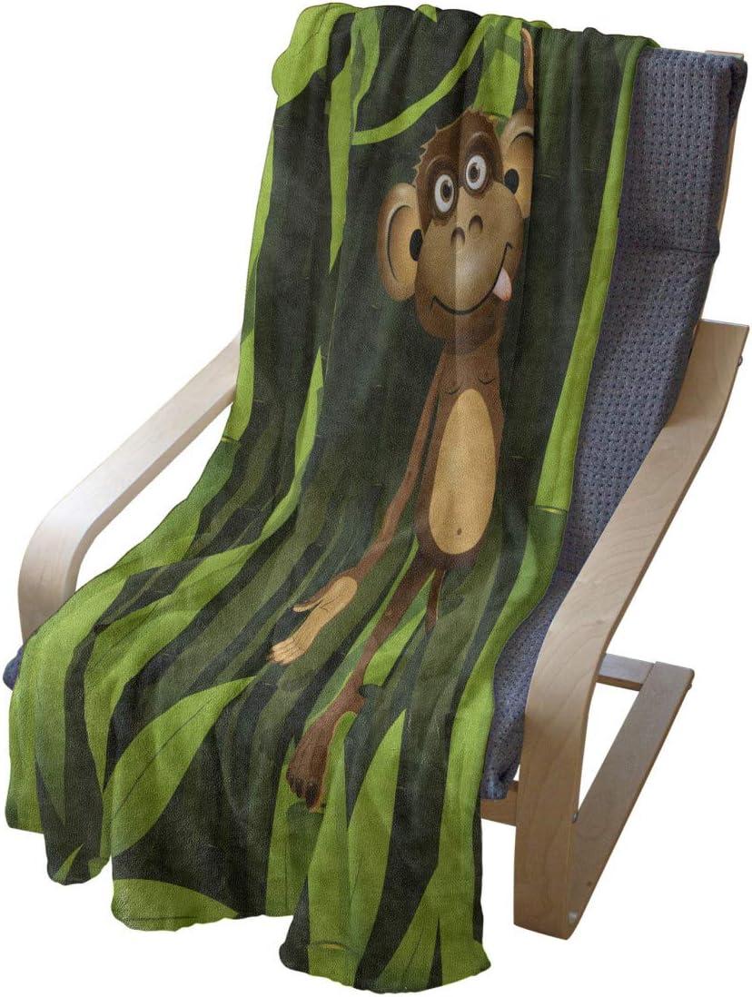 imageAmbesonne Christmas Throw Blanket Xmas Eve Starry Night in Snowy Town with Starry Sky Reindeer and Moon Flannel Fleece Accent Piece Soft Couch Cover for Adults 70quot x 90quot Cocoa Dark Slate BlueBrown Green