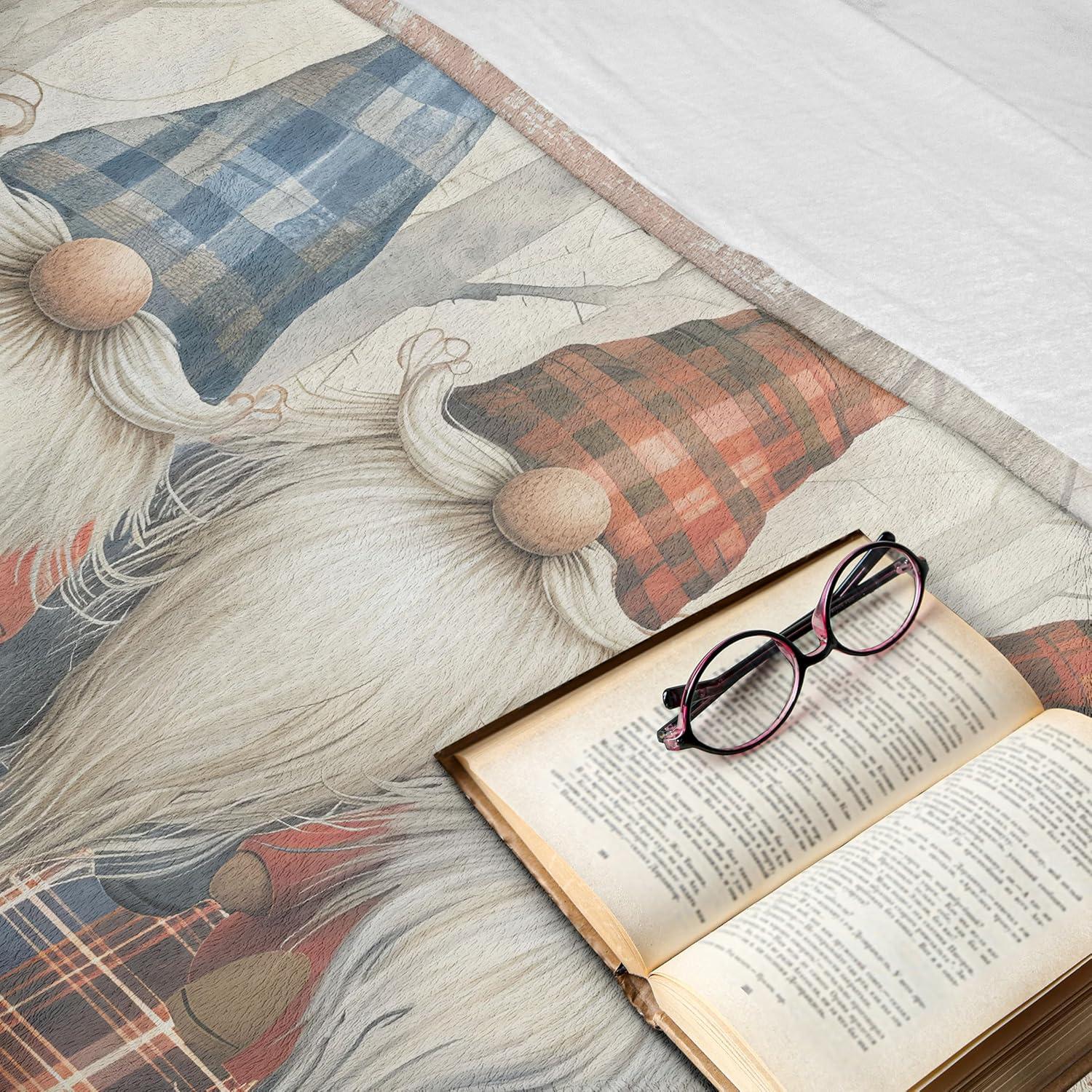imageAmbesonne Christmas Throw Blanket Xmas Eve Starry Night in Snowy Town with Starry Sky Reindeer and Moon Flannel Fleece Accent Piece Soft Couch Cover for Adults 70quot x 90quot Cocoa Dark Slate BlueBlue Brown Burnt Sienna
