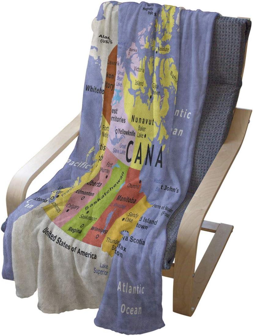 imageAmbesonne Christmas Throw Blanket Xmas Eve Starry Night in Snowy Town with Starry Sky Reindeer and Moon Flannel Fleece Accent Piece Soft Couch Cover for Adults 70quot x 90quot Cocoa Dark Slate BlueCeil Blue
