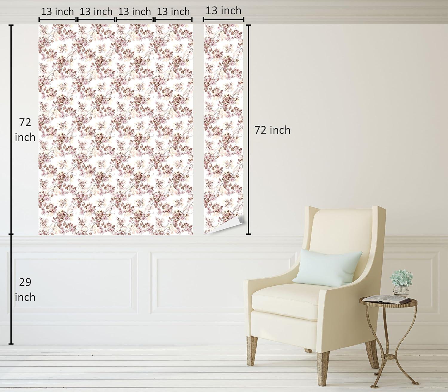 imageAmbesonne Coffee Peel ampamp Stick Wallpaper for Home Sepia Tones Old Newspaper Print with Lettering on it Beverage Love SelfAdhesive Living Room Kitchen Accent 13quot x 36quot Tan Umber and Dark BrownPale Mauve and Pale Chocolate