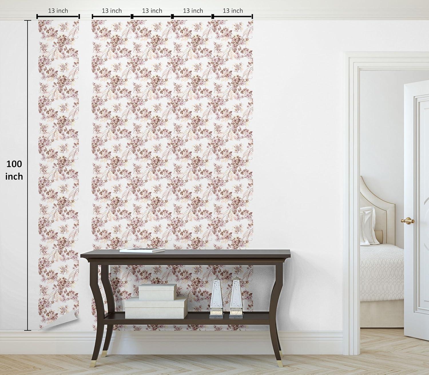 imageAmbesonne Coffee Peel ampamp Stick Wallpaper for Home Sepia Tones Old Newspaper Print with Lettering on it Beverage Love SelfAdhesive Living Room Kitchen Accent 13quot x 36quot Tan Umber and Dark BrownPale Mauve and Pale Chocolate