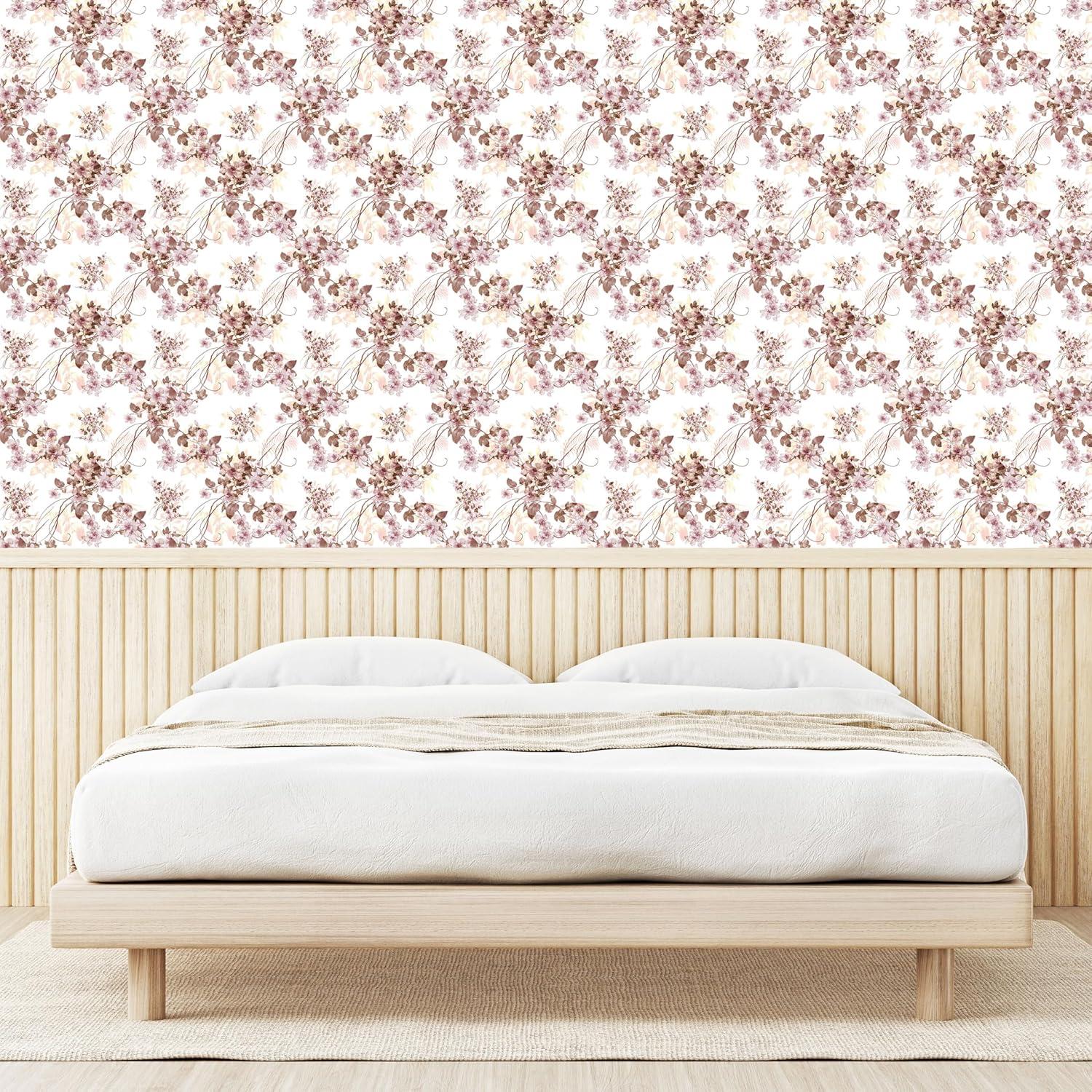 imageAmbesonne Coffee Peel ampamp Stick Wallpaper for Home Sepia Tones Old Newspaper Print with Lettering on it Beverage Love SelfAdhesive Living Room Kitchen Accent 13quot x 36quot Tan Umber and Dark BrownPale Mauve and Pale Chocolate