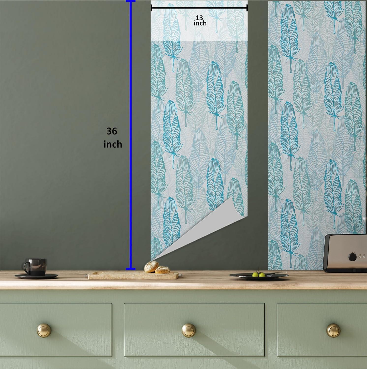 imageAmbesonne Coffee Peel ampamp Stick Wallpaper for Home Sepia Tones Old Newspaper Print with Lettering on it Beverage Love SelfAdhesive Living Room Kitchen Accent 13quot x 36quot Tan Umber and Dark BrownCadet Blue and Sea Blue