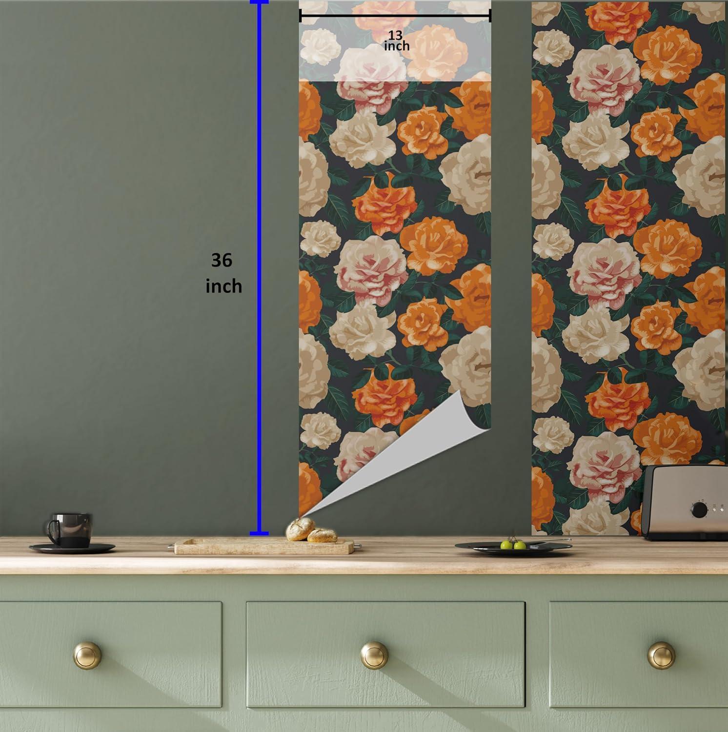 imageAmbesonne Coffee Peel ampamp Stick Wallpaper for Home Sepia Tones Old Newspaper Print with Lettering on it Beverage Love SelfAdhesive Living Room Kitchen Accent 13quot x 36quot Tan Umber and Dark BrownDark Orange Beige Green