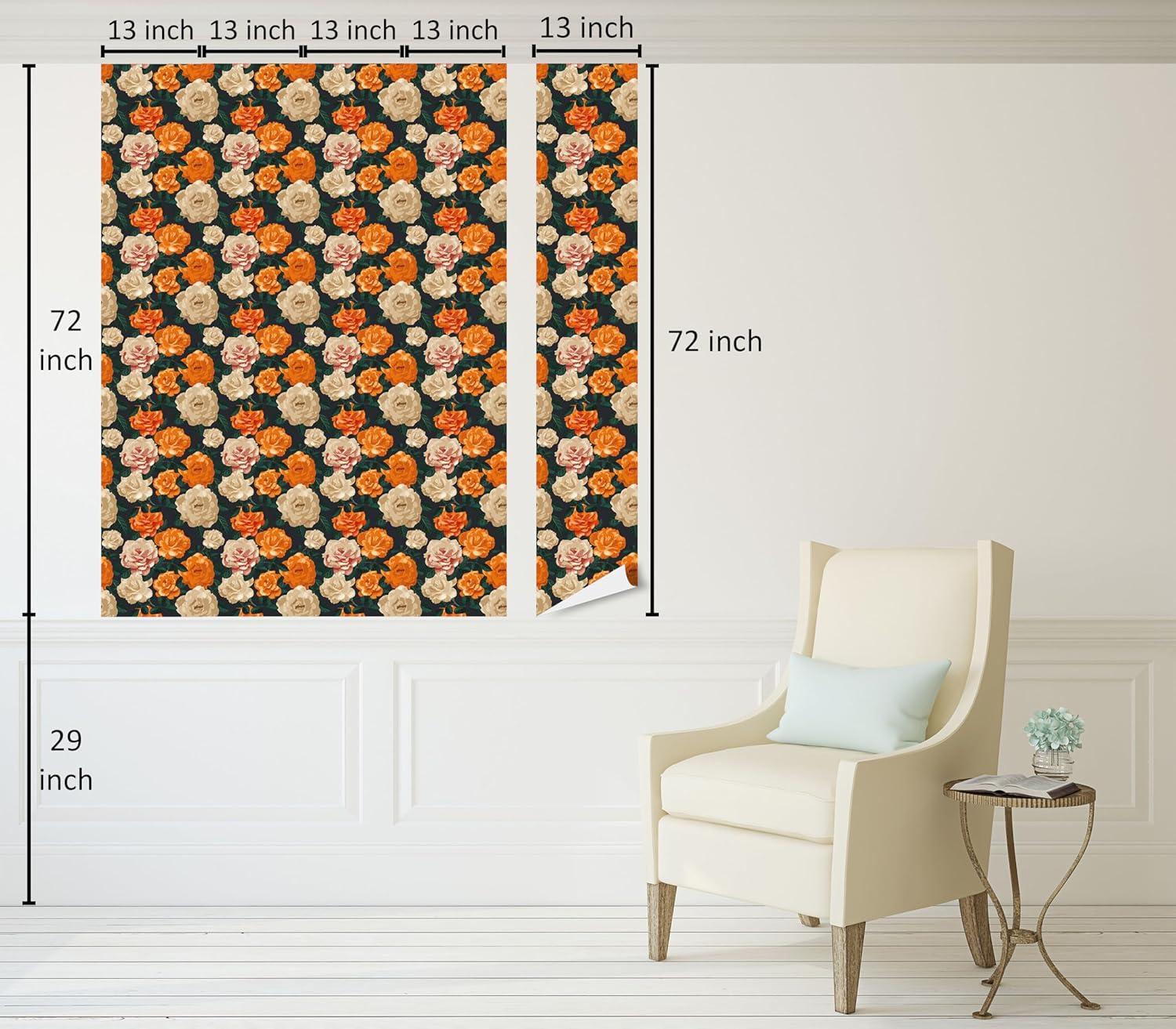 imageAmbesonne Coffee Peel ampamp Stick Wallpaper for Home Sepia Tones Old Newspaper Print with Lettering on it Beverage Love SelfAdhesive Living Room Kitchen Accent 13quot x 36quot Tan Umber and Dark BrownDark Orange Beige Green