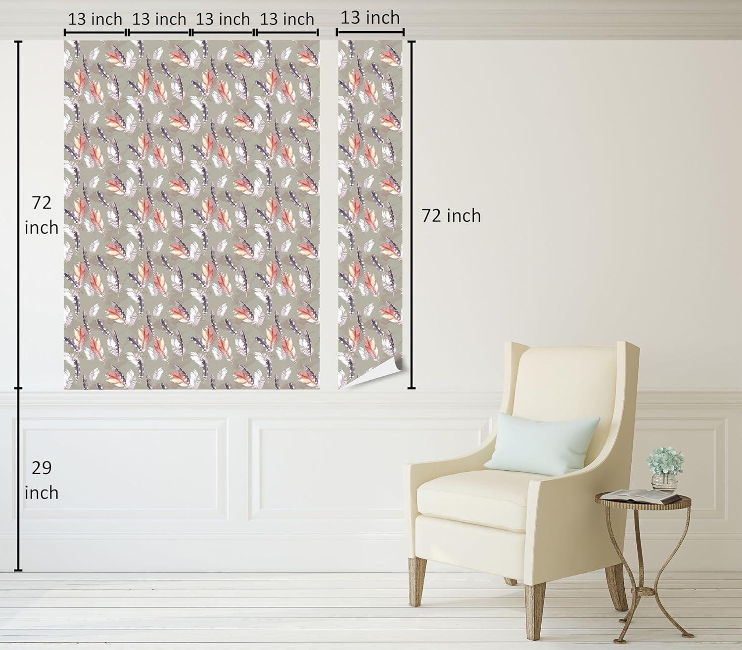 imageAmbesonne Coffee Peel ampamp Stick Wallpaper for Home Sepia Tones Old Newspaper Print with Lettering on it Beverage Love SelfAdhesive Living Room Kitchen Accent 13quot x 36quot Tan Umber and Dark BrownSalmon Grey Pink and Dusk
