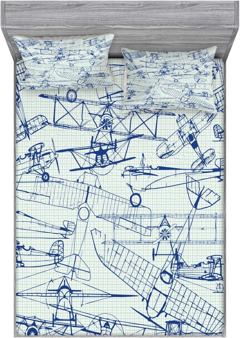 imageAmbesonne Gnome Fitted Sheet ampamp Pillow Sham Set Elf Tomte Standing on Snow on The Winter Finnish Christmas Theme Decorative Printed 3 Piece Bedding Decor Set Queen Mint Green Pale BlueWhite Dark Blue