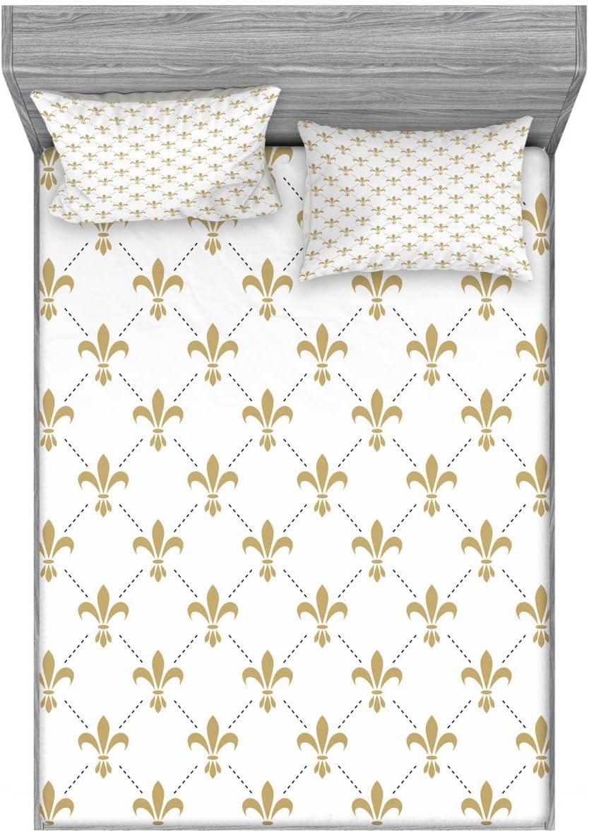 imageAmbesonne Gnome Fitted Sheet ampamp Pillow Sham Set Elf Tomte Standing on Snow on The Winter Finnish Christmas Theme Decorative Printed 3 Piece Bedding Decor Set Queen Mint Green Pale BlueYellow and White