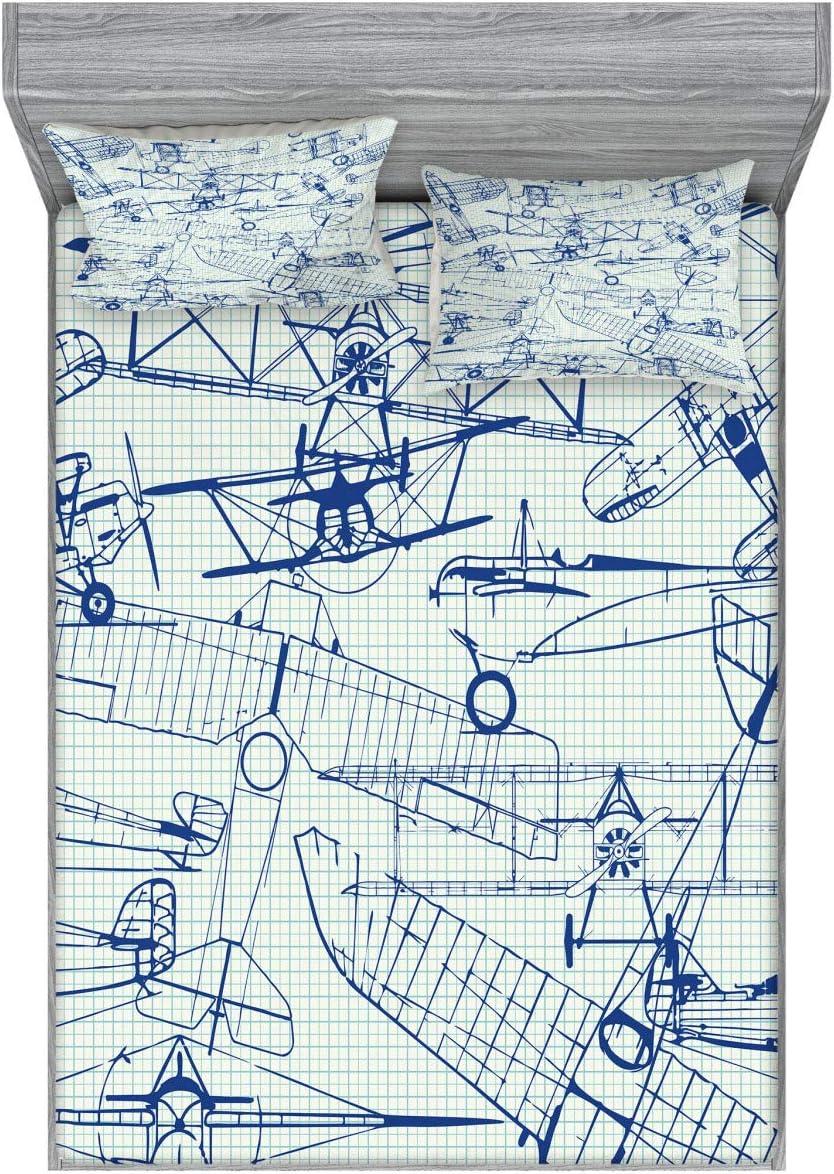 imageAmbesonne Gnome Fitted Sheet ampamp Pillow Sham Set Elf Tomte Standing on Snow on The Winter Finnish Christmas Theme Decorative Printed 3 Piece Bedding Decor Set Queen Mint Green Pale BlueWhite Dark Blue