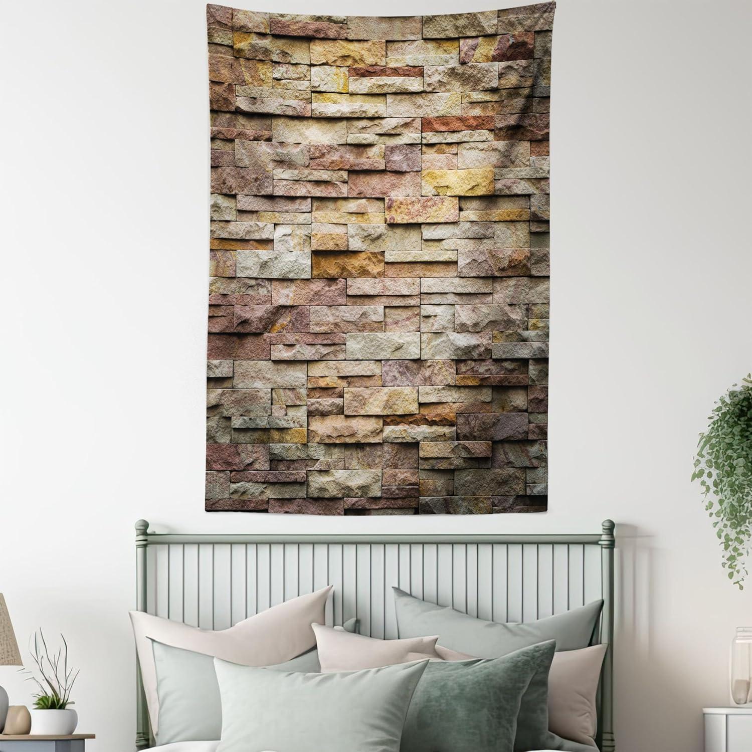 imageAmbesonne Hippie Tapestry Modern Scandi Crescent with Boho Floral and Leaves Greenery Black Cat Fabric Wall Hanging Decor for Bedroom Living Room Dorm 30quot X 45quot Grey Yellow Charcoal GreyLight Brown
