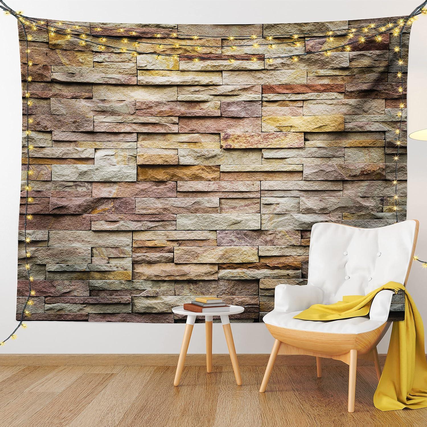 imageAmbesonne Hippie Tapestry Modern Scandi Crescent with Boho Floral and Leaves Greenery Black Cat Fabric Wall Hanging Decor for Bedroom Living Room Dorm 30quot X 45quot Grey Yellow Charcoal GreyLight Brown