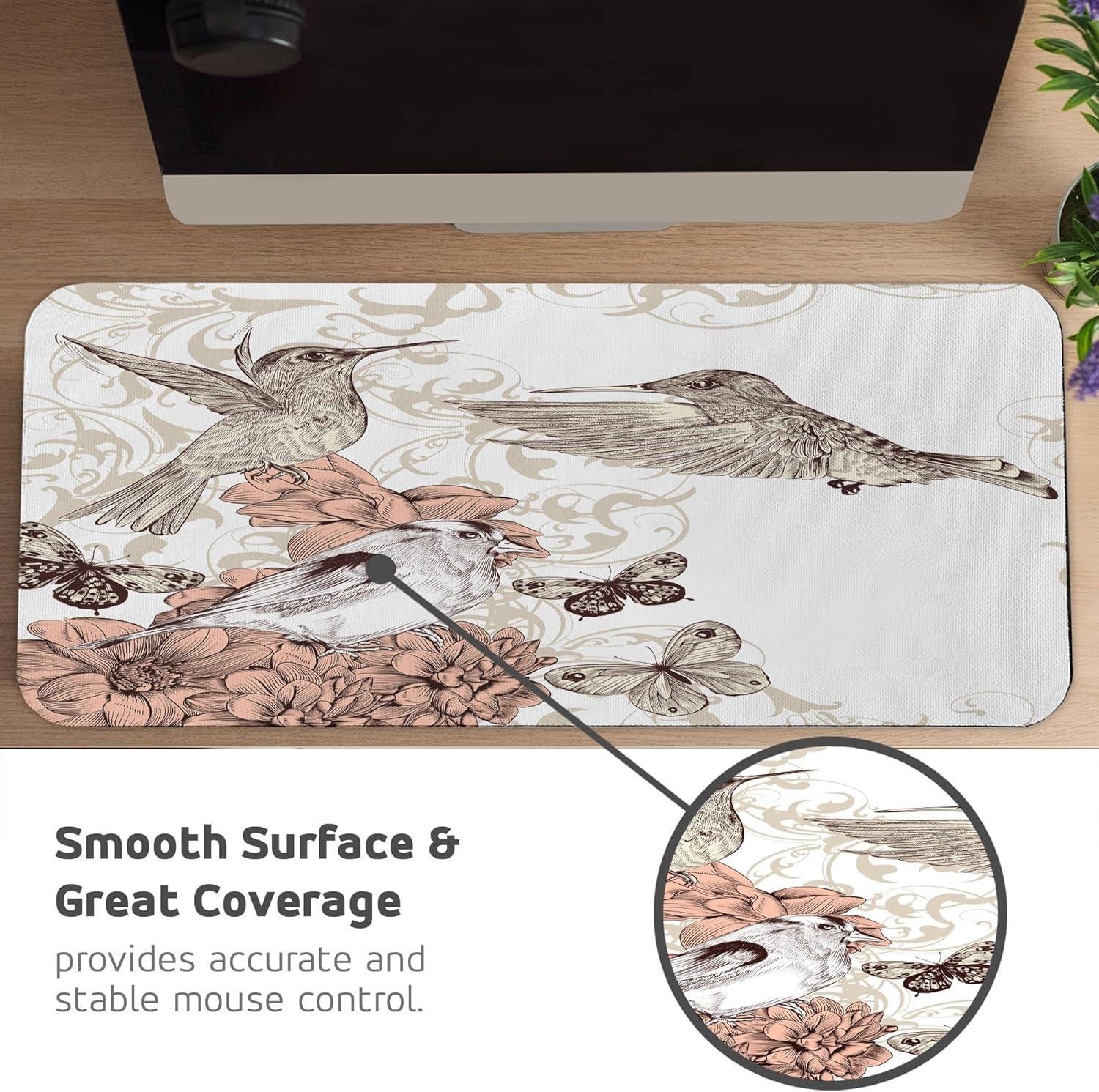 imageAmbesonne Island Computer Mouse Pad White Coral Sand Seven Mile Beach in Grand Cayman Island Art Print Rectangle NonSlip Rubber Mousepad Large 31quot x 12quot Gaming Size Sky Blue and Brown BlackBrown Tan