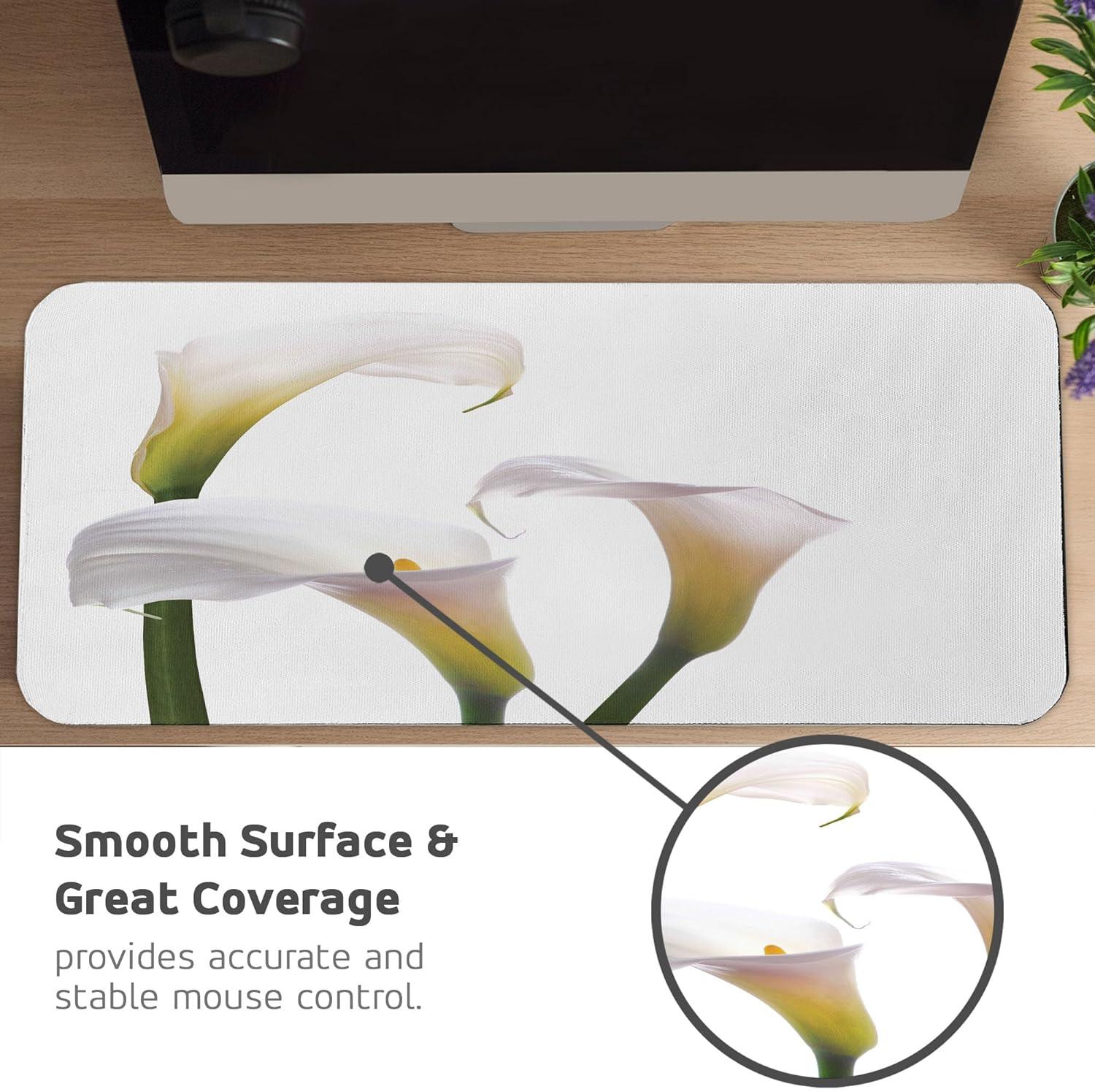 imageAmbesonne Island Computer Mouse Pad White Coral Sand Seven Mile Beach in Grand Cayman Island Art Print Rectangle NonSlip Rubber Mousepad Large 31quot x 12quot Gaming Size Sky Blue and Brown BlackYellow White