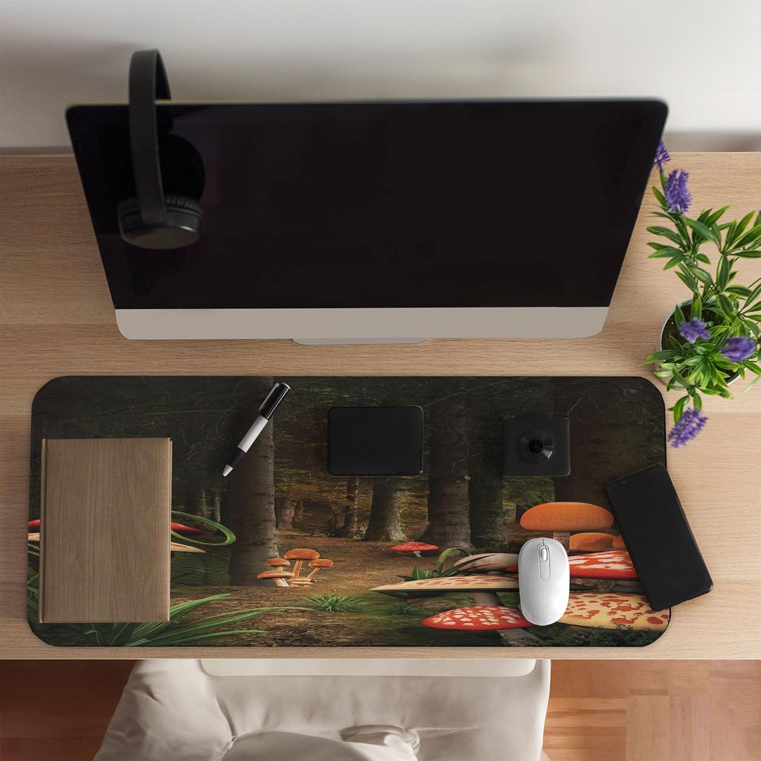 imageAmbesonne Island Computer Mouse Pad White Coral Sand Seven Mile Beach in Grand Cayman Island Art Print Rectangle NonSlip Rubber Mousepad Large 31quot x 12quot Gaming Size Sky Blue and Brown BlackPomegranate Green