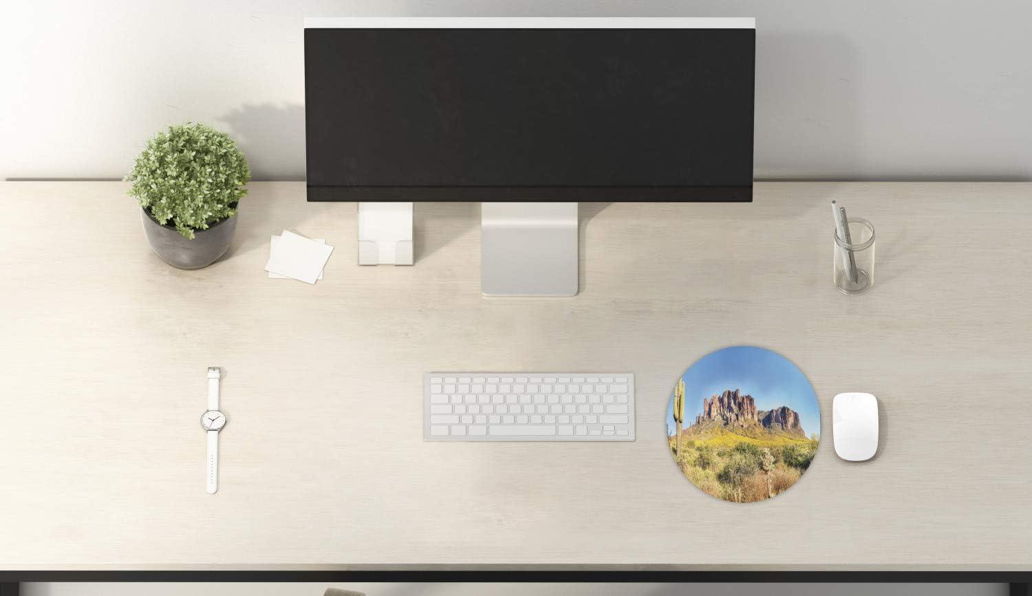 imageAmbesonne Island Computer Mouse Pad White Coral Sand Seven Mile Beach in Grand Cayman Island Art Print Rectangle NonSlip Rubber Mousepad Large 31quot x 12quot Gaming Size Sky Blue and Brown BlackOrange and Brown