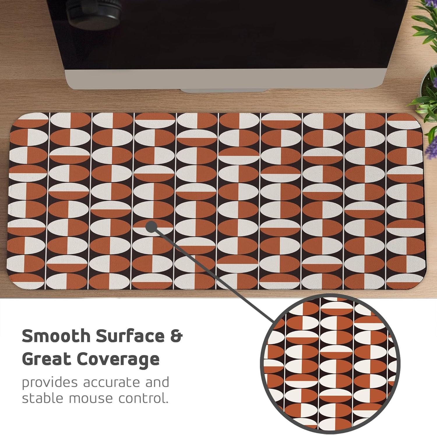 imageAmbesonne Island Computer Mouse Pad White Coral Sand Seven Mile Beach in Grand Cayman Island Art Print Rectangle NonSlip Rubber Mousepad Large 31quot x 12quot Gaming Size Sky Blue and Brown BlackSeal Brown Cinnamon