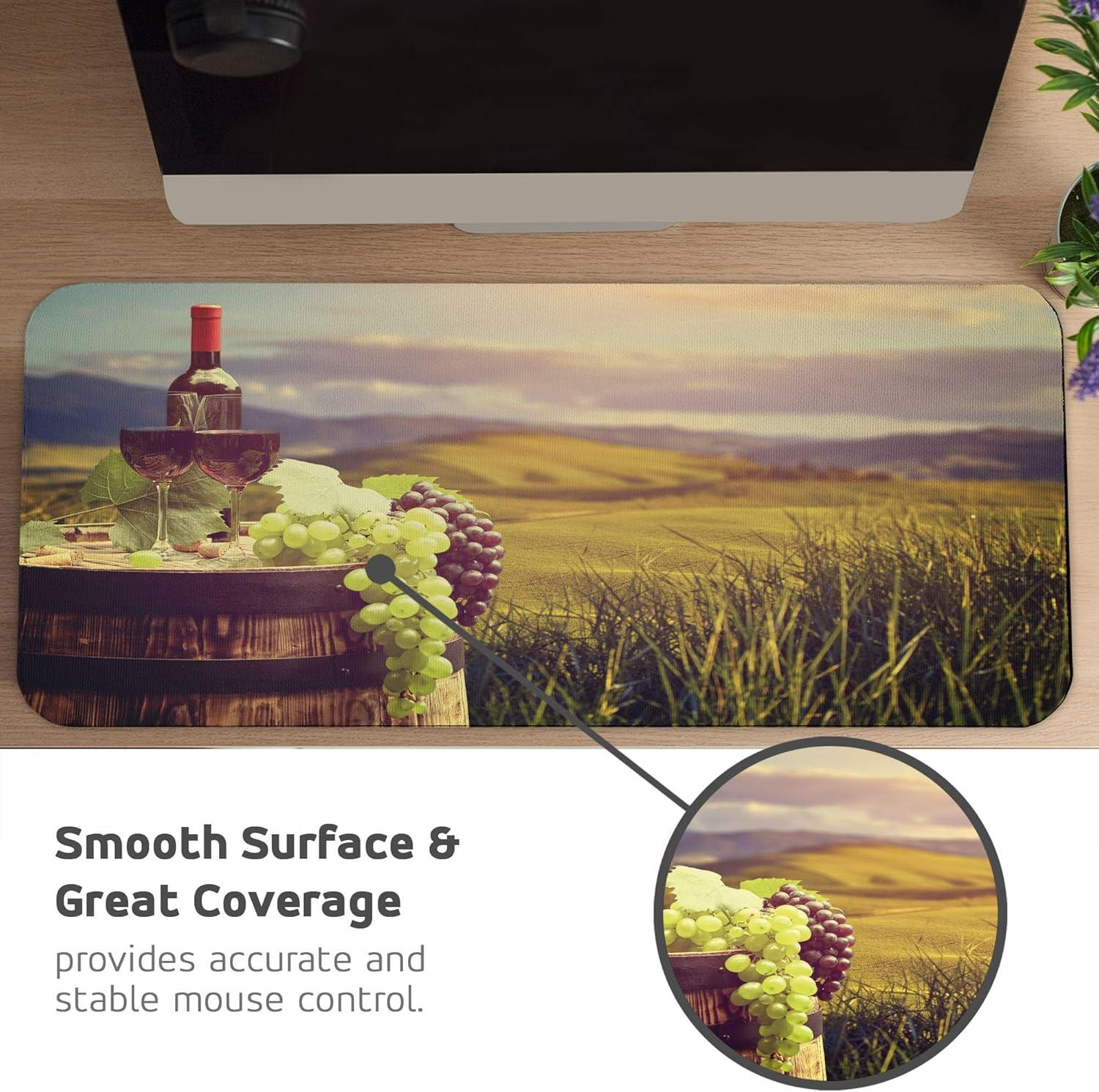 imageAmbesonne Island Computer Mouse Pad White Coral Sand Seven Mile Beach in Grand Cayman Island Art Print Rectangle NonSlip Rubber Mousepad Large 31quot x 12quot Gaming Size Sky Blue and Brown BlackGreen Black Brown