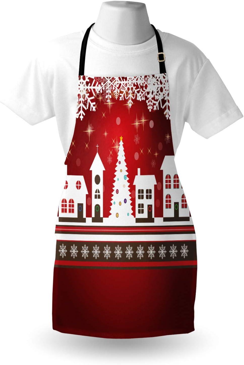 imageAmbesonne Multicolor ApronsWhite Red