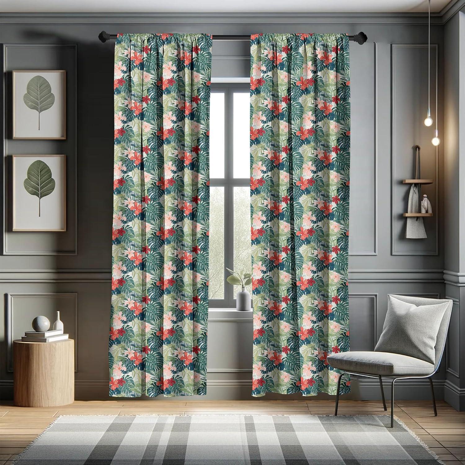imageAmbesonne Sea Shells Curtains Vintage Inspired Monochrome Seashell Pattern Ocean Elements Wildlife Hand Drawn Window Treatments 2 Panel Set for Living Room Bedroom Pair of 28quot x 95quot Brown TanDark Green Green