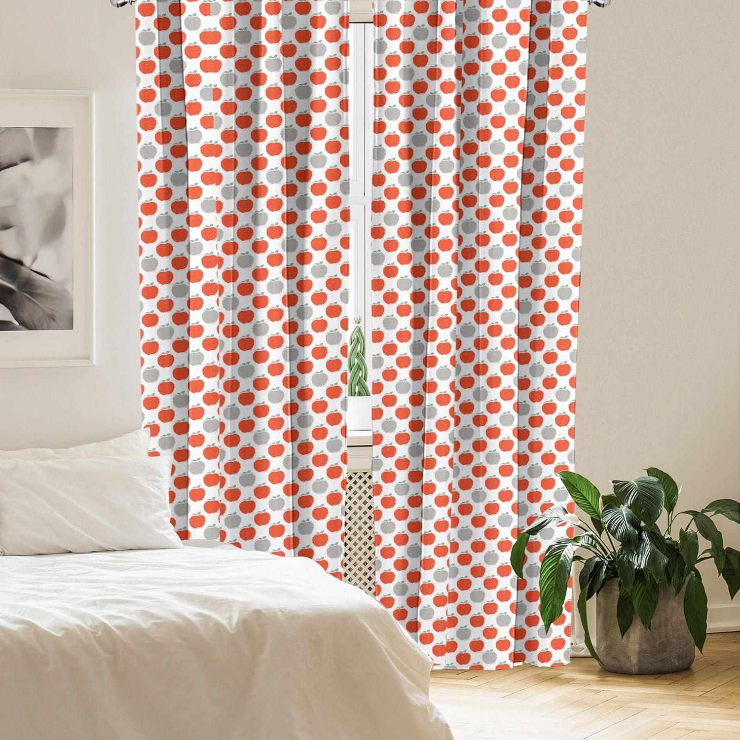 imageAmbesonne Sea Shells Curtains Vintage Inspired Monochrome Seashell Pattern Ocean Elements Wildlife Hand Drawn Window Treatments 2 Panel Set for Living Room Bedroom Pair of 28quot x 95quot Brown TanPale Grey Teal Scarlet