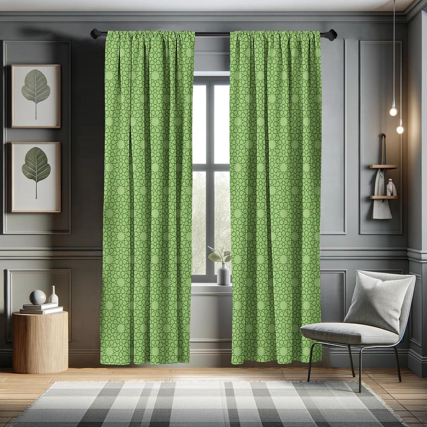 imageAmbesonne Sea Shells Curtains Vintage Inspired Monochrome Seashell Pattern Ocean Elements Wildlife Hand Drawn Window Treatments 2 Panel Set for Living Room Bedroom Pair of 28quot x 95quot Brown TanGreen Pistachio