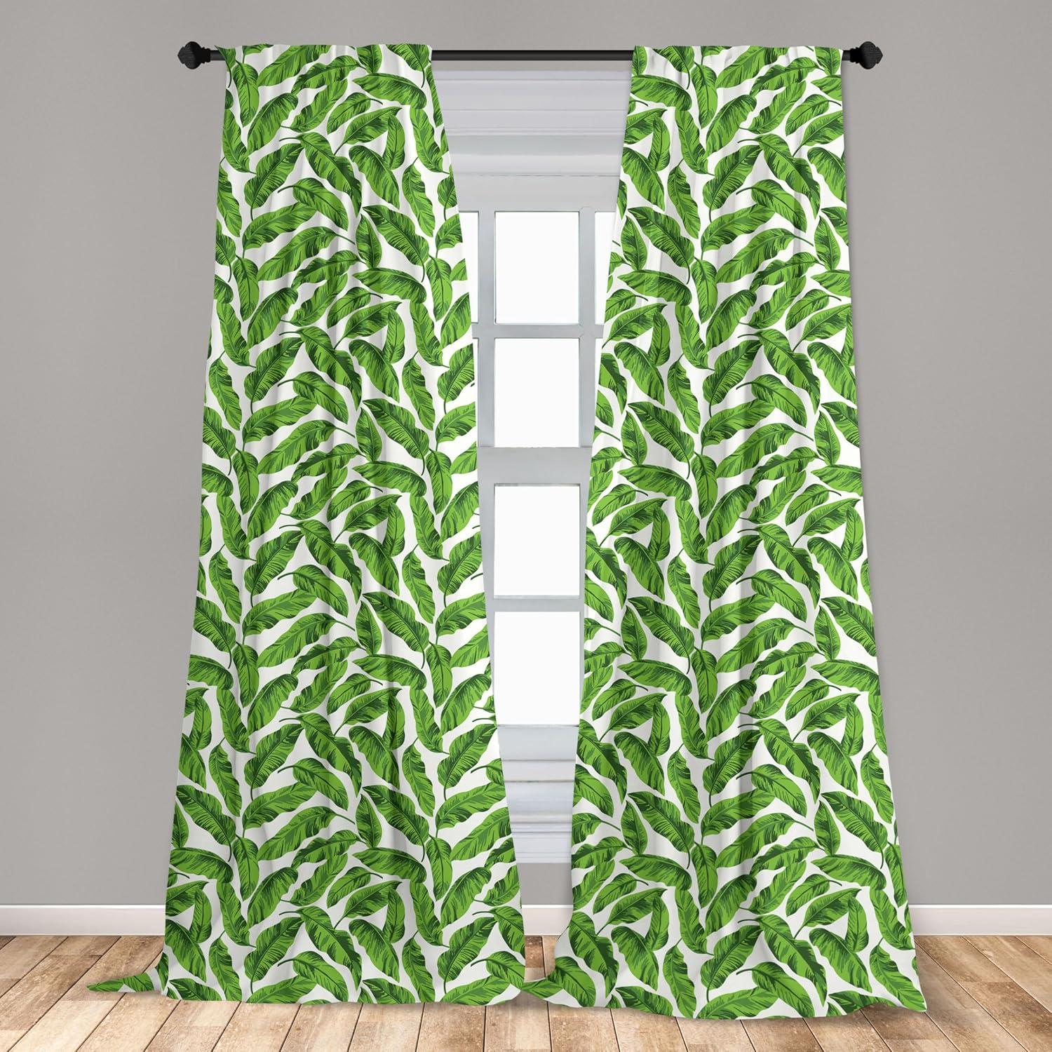 imageAmbesonne Sea Shells Curtains Vintage Inspired Monochrome Seashell Pattern Ocean Elements Wildlife Hand Drawn Window Treatments 2 Panel Set for Living Room Bedroom Pair of 28quot x 95quot Brown TanLime Green