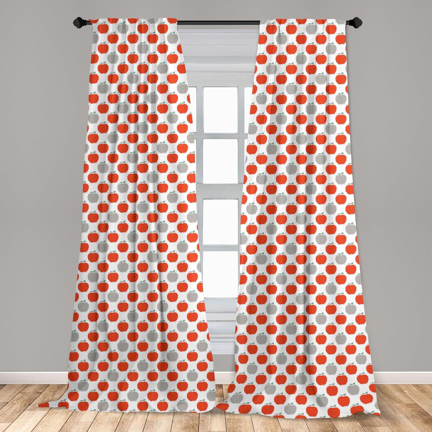 imageAmbesonne Sea Shells Curtains Vintage Inspired Monochrome Seashell Pattern Ocean Elements Wildlife Hand Drawn Window Treatments 2 Panel Set for Living Room Bedroom Pair of 28quot x 95quot Brown TanPale Grey Teal Scarlet