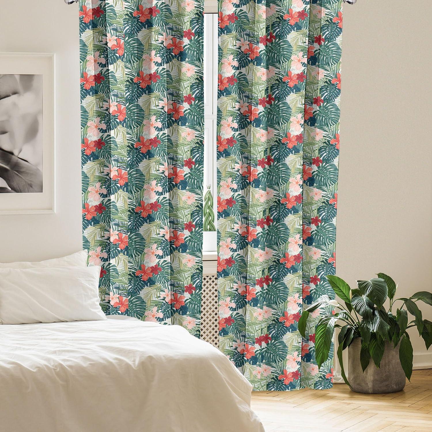 imageAmbesonne Sea Shells Curtains Vintage Inspired Monochrome Seashell Pattern Ocean Elements Wildlife Hand Drawn Window Treatments 2 Panel Set for Living Room Bedroom Pair of 28quot x 95quot Brown TanDark Green Green