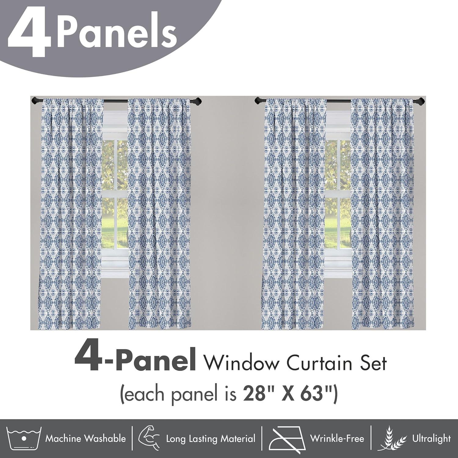 imageAmbesonne Sea Shells Curtains Vintage Inspired Monochrome Seashell Pattern Ocean Elements Wildlife Hand Drawn Window Treatments 2 Panel Set for Living Room Bedroom Pair of 28quot x 95quot Brown TanNavy Blue