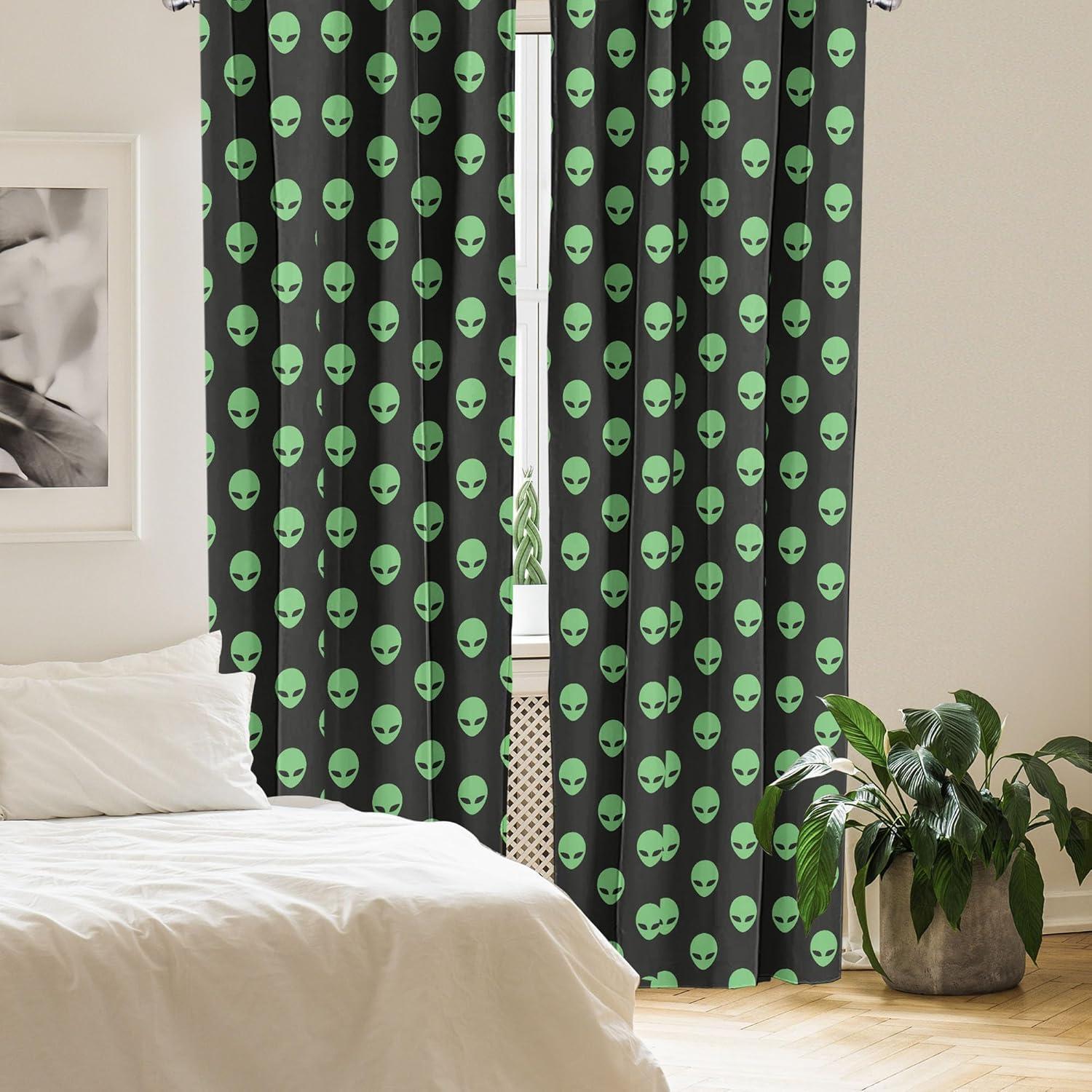imageAmbesonne Sea Shells Curtains Vintage Inspired Monochrome Seashell Pattern Ocean Elements Wildlife Hand Drawn Window Treatments 2 Panel Set for Living Room Bedroom Pair of 28quot x 95quot Brown TanFern Green