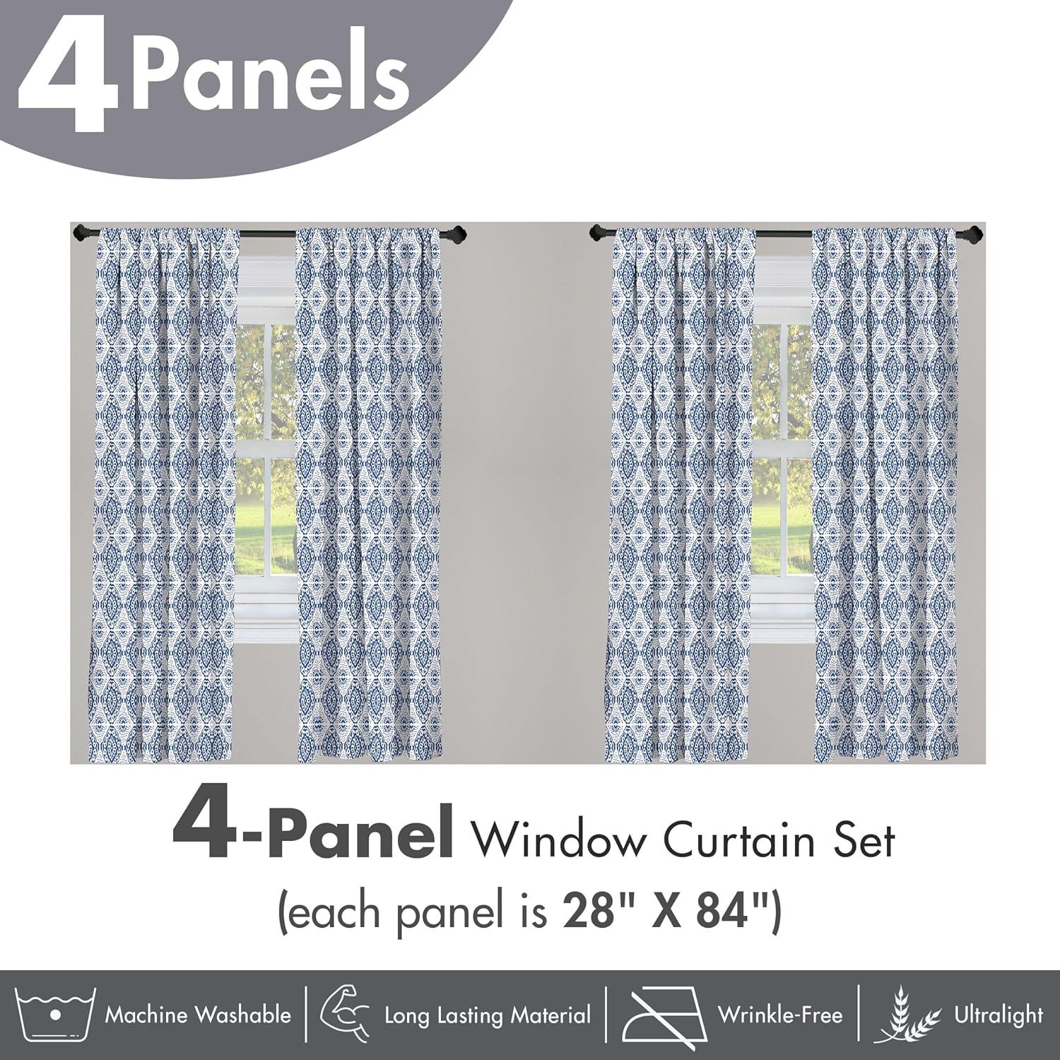 imageAmbesonne Sea Shells Curtains Vintage Inspired Monochrome Seashell Pattern Ocean Elements Wildlife Hand Drawn Window Treatments 2 Panel Set for Living Room Bedroom Pair of 28quot x 95quot Brown TanNavy Blue